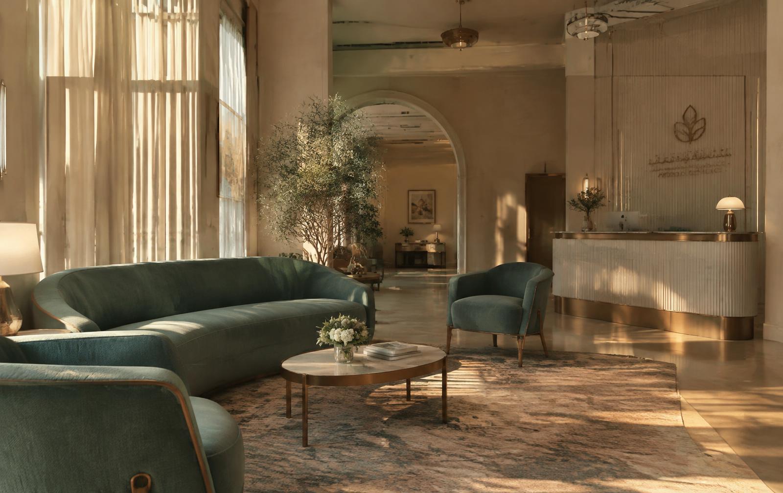Clinic reception lounge